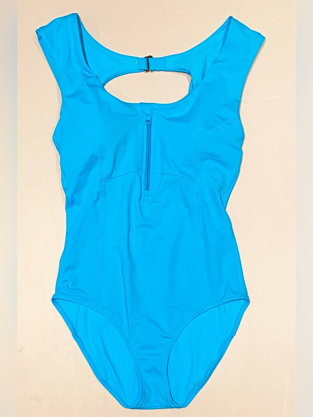 Athleta Deep Sea Turquoise One-Piece Swimsuit, size Medium Tall (MT)